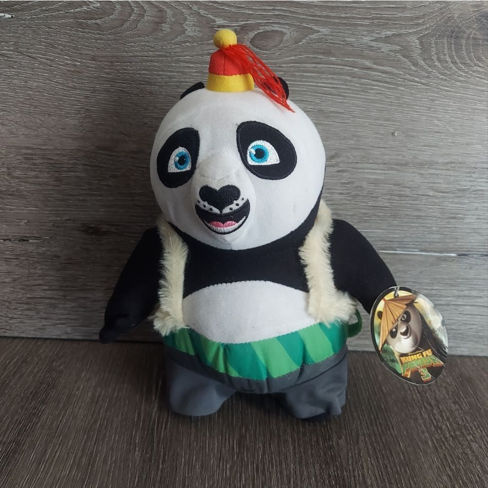 KUNG FU PANDA 3 PO PLUSH STUFFED ANIMAL 11" DREAMWORKS TOY FACTORY